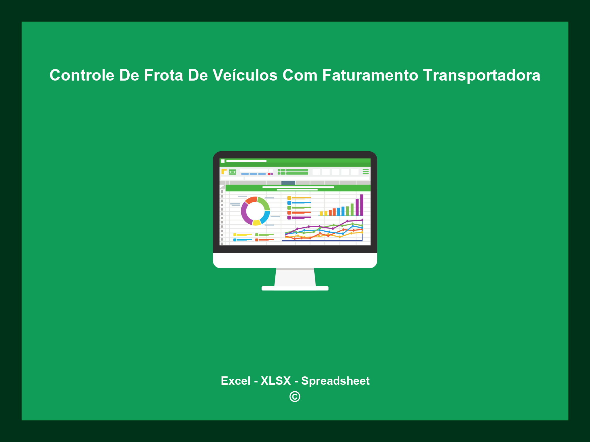 Planilha De Controle De Frota De Veículos Com Faturamento Transportadora Excel